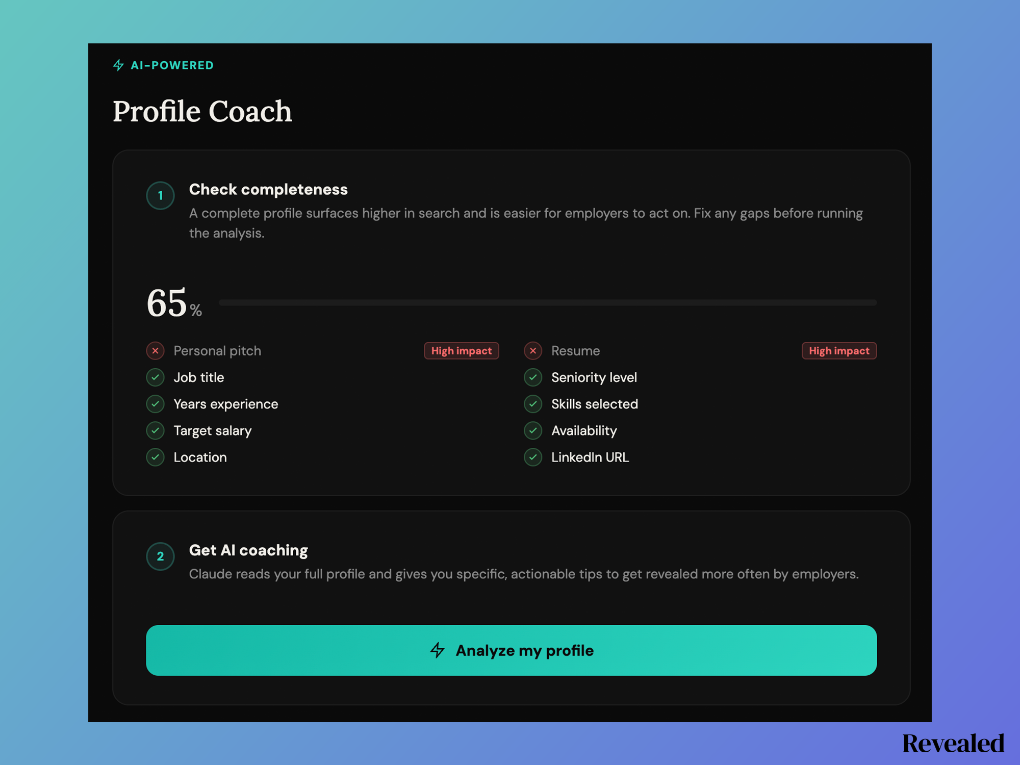 AI Profile Coach