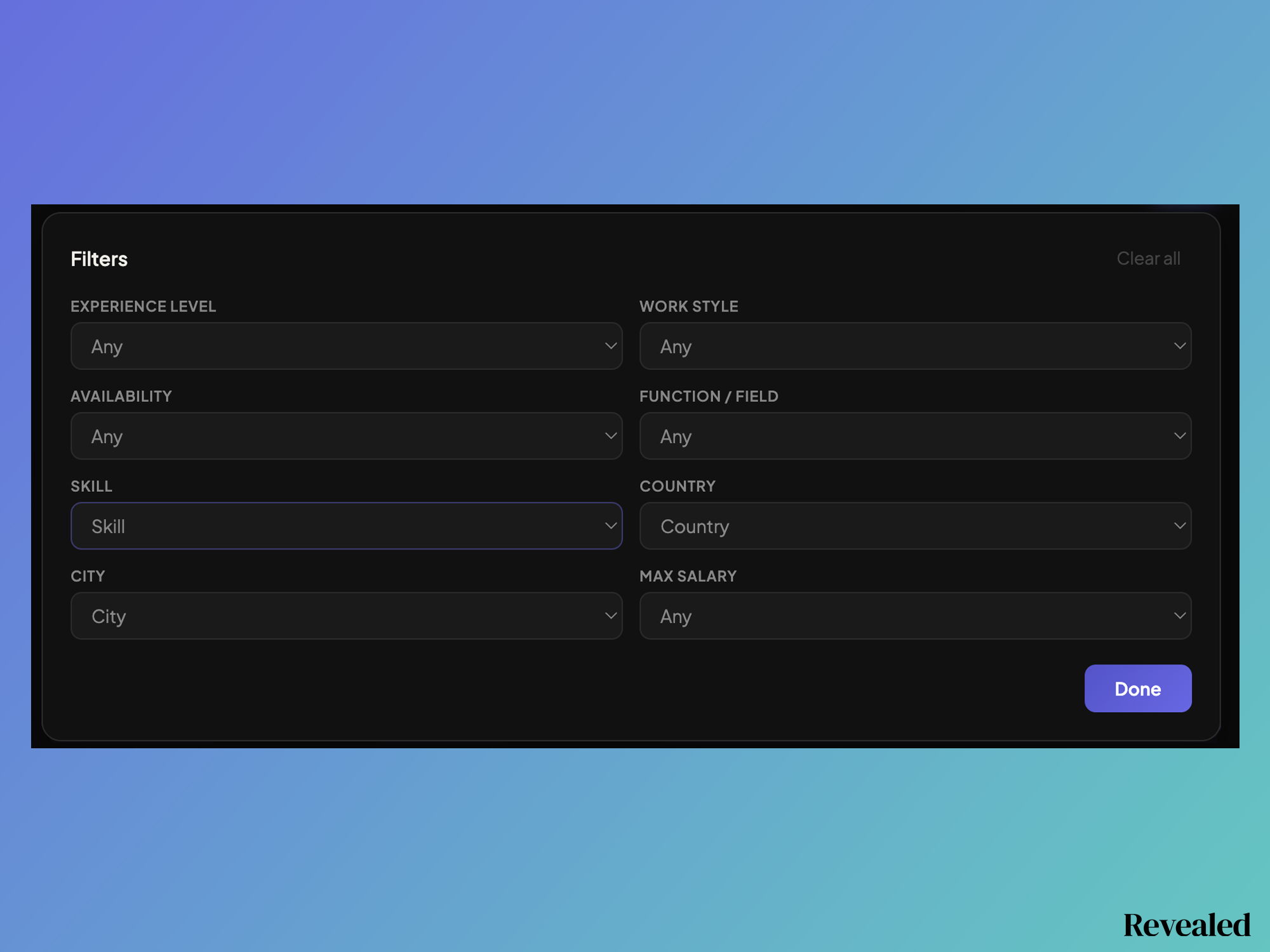 Search filters